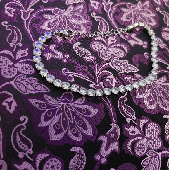 Silver Tennis Bracelet - Picture 8 of 14